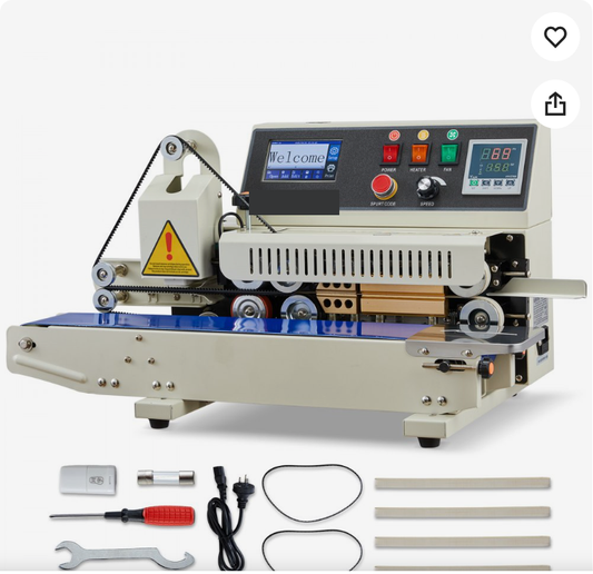 Continuous Band Sealer with Coding & Counter, 6-12mm